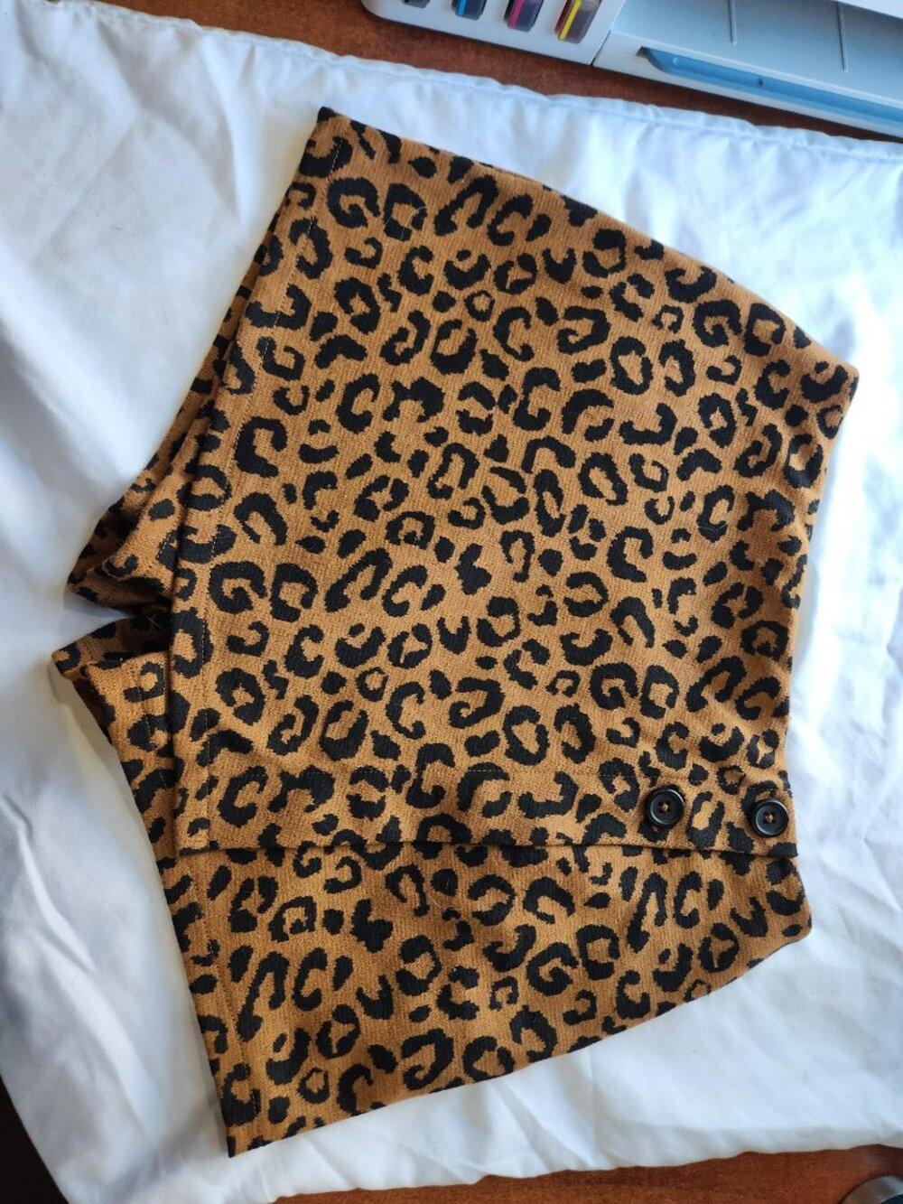 Old Navy Girls Leopard Print Skort Size 8 Brown Black Animal Print